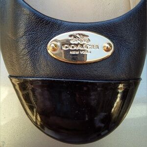 Coach Patent Cap Flats